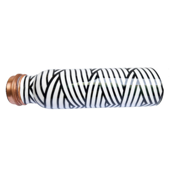 Meena Printed Copper Bottle 1L, Certified & Tested 2 | printed copper water bottle