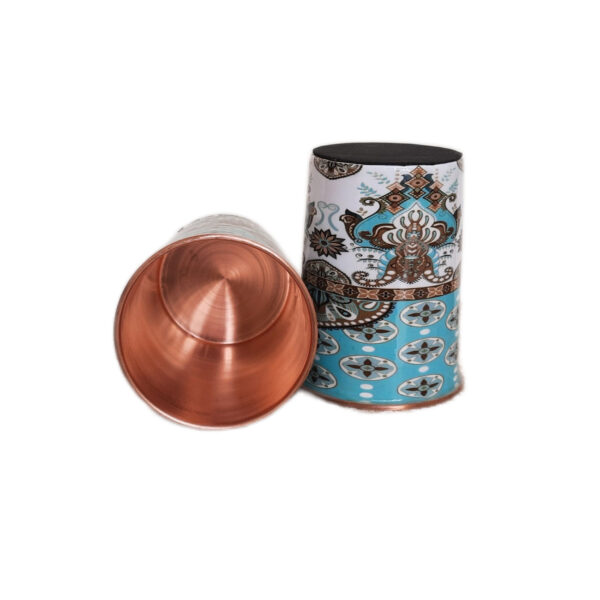 Printed Copper Bottle with 2 Glass Set, Certified & Tested 3 | printed marwadi copper glass